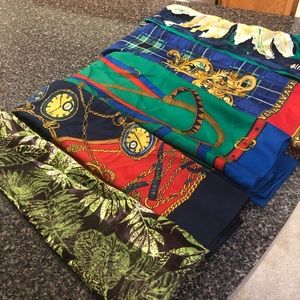 Purse Ties/Scarves. Lot of 5.